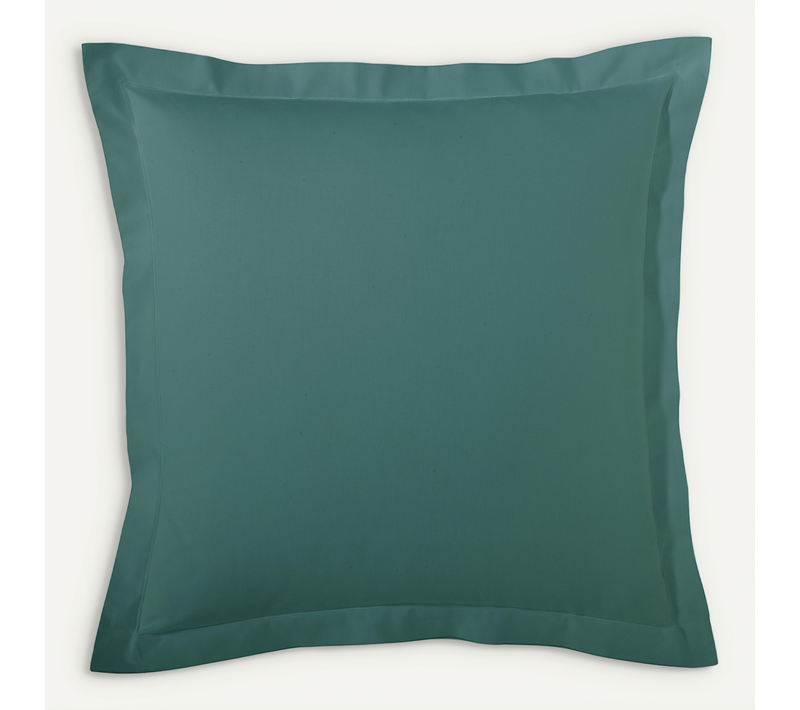Taie D’oreiller Percale De Coton Made In France - 65x65 Cm - Vert Emeraude