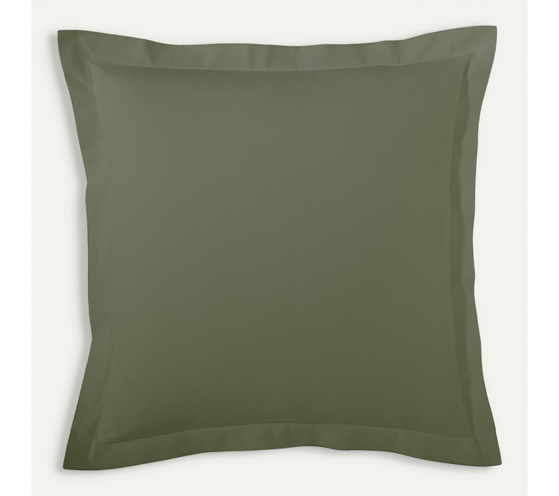 Taie D’oreiller Percale De Coton Made In France - 50x70 Cm - Kaki