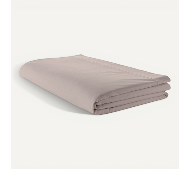Drap Plat Piqué Uni En Percale De Coton - 240x310 Cm - Lin