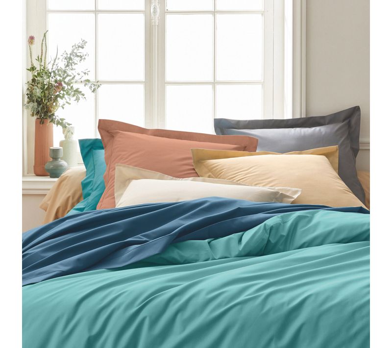 Taie D'oreiller 100% Percale Moka 65x65