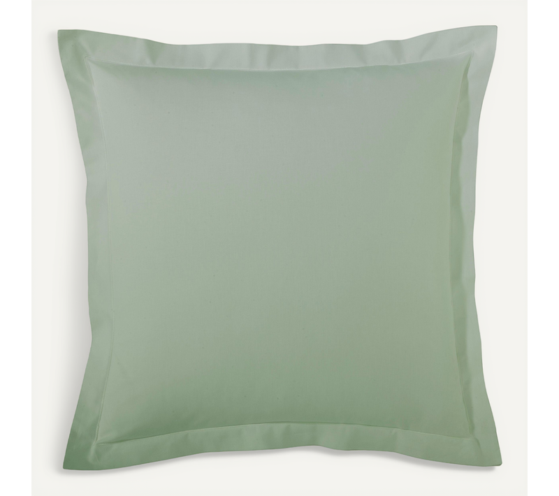 Taie D’oreiller Percale De Coton Made In France - 65x65 Cm - Vert Olive