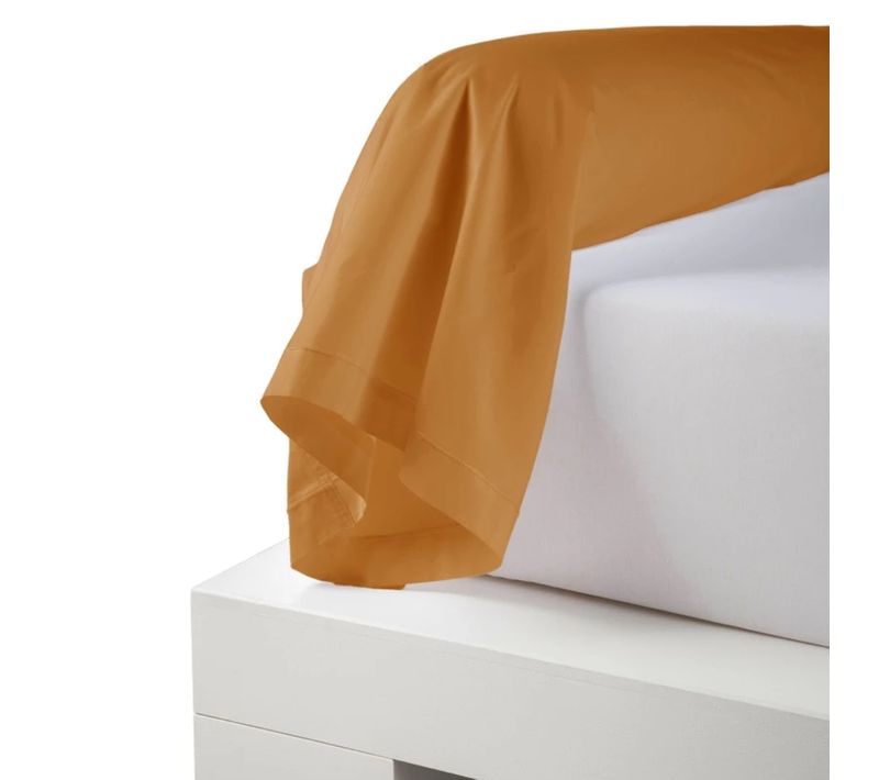 Taie De Traversin Unie En 100% Coton - 86x140 Cm - Marron Clair