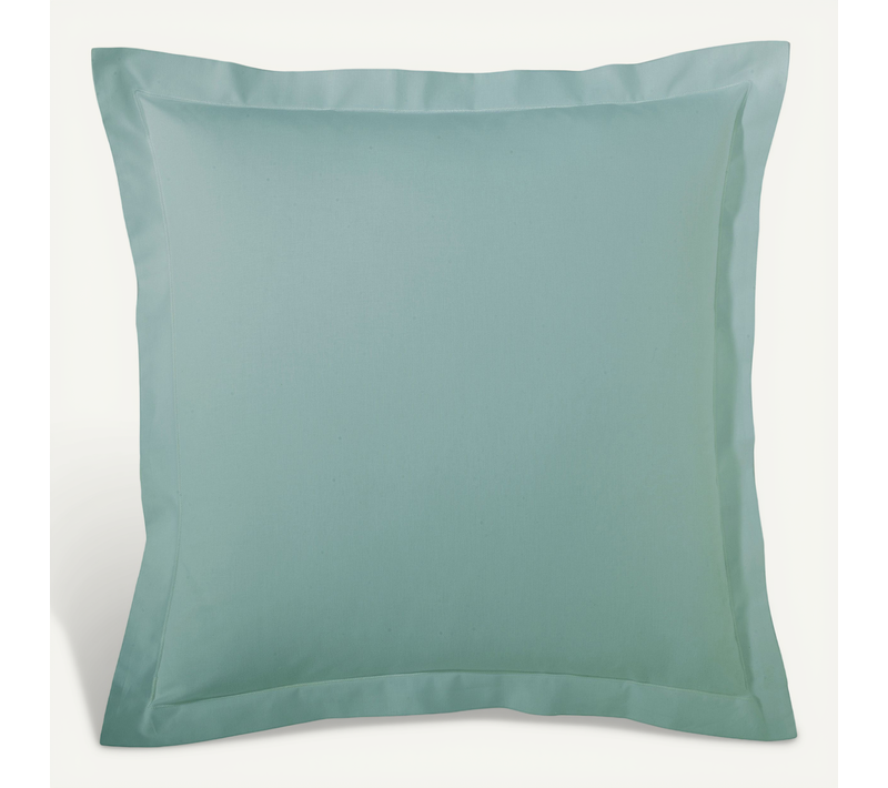 Taie D’oreiller Percale De Coton Made In France - 50x70 Cm - Turquoise