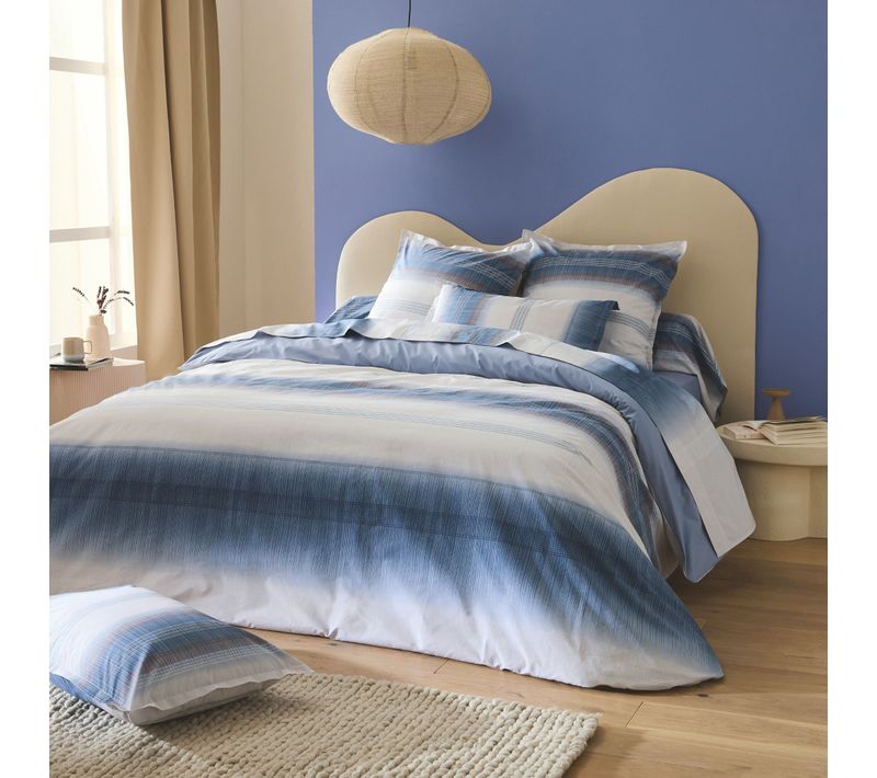 Parure De Lit Esteban Bleu 140x200 Cm