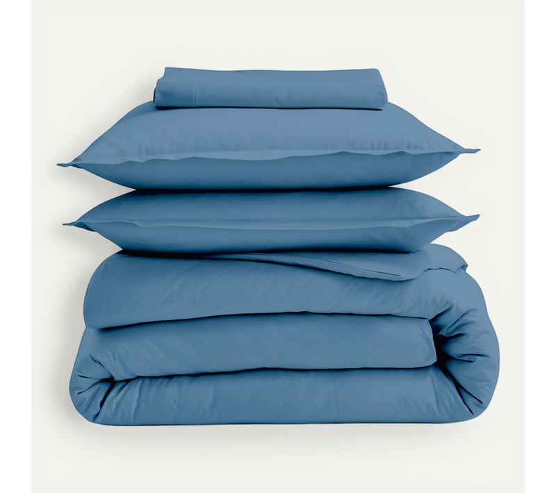 Drap-housse Pour Lit Relevable Percale De Coton Uni Bonnet 30 Cm - 140x190 Cm - Ardoise
