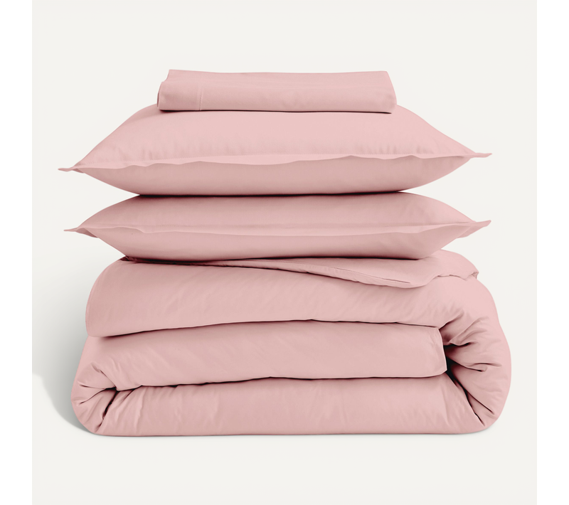 Drap-housse Percale De Coton Uni Bonnet 30 Cm - 140x190 Cm - Rose