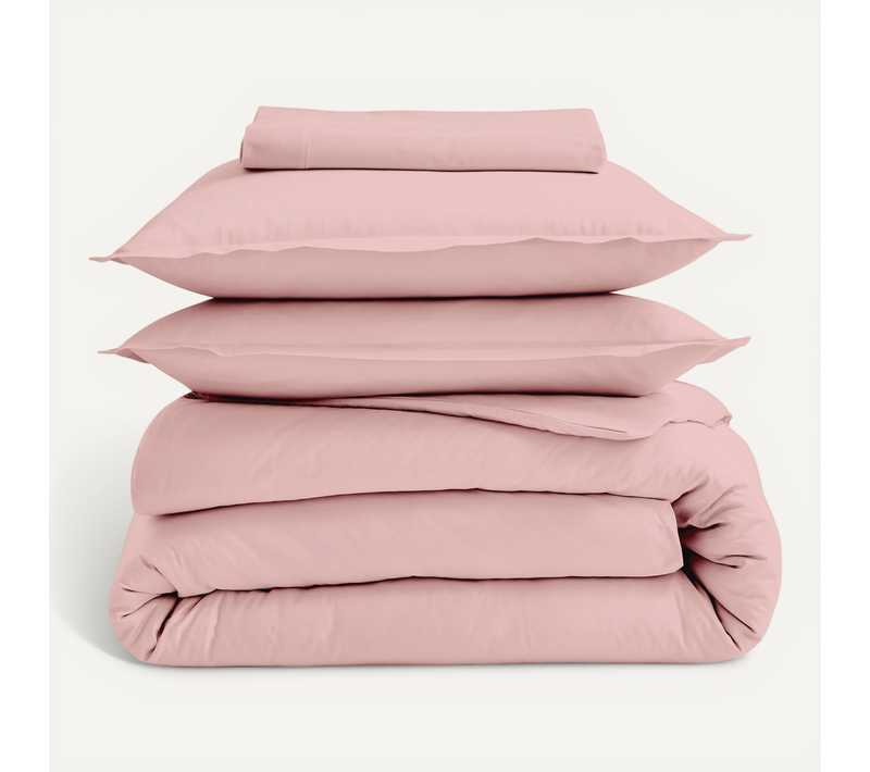 Drap-housse Percale De Coton Uni Bonnet 30 Cm - 140x200 Cm - Rose