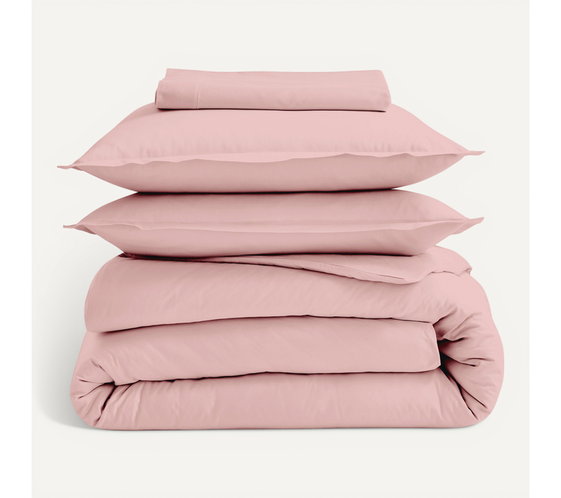 Drap-housse Percale De Coton Uni Bonnet 30 Cm - 180x200 Cm - Rose