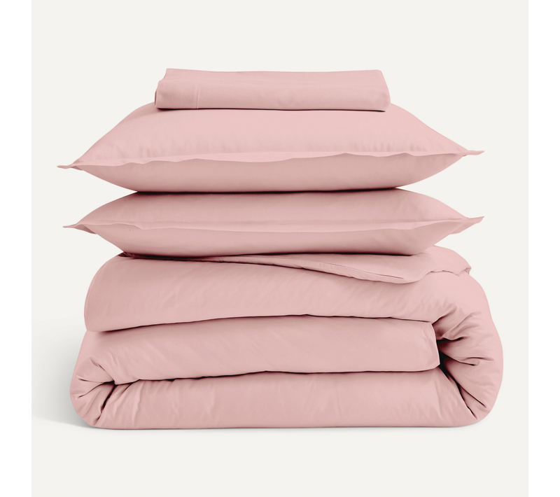 Drap-housse Pour Lit Relevable Percale De Coton Uni Bonnet 30 Cm - 160x200 Cm - Rose