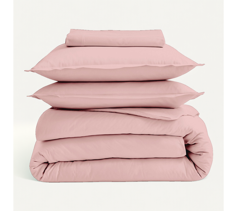 Drap-housse Percale De Coton Uni Bonnet 40 Cm - 90x190 Cm - Rose
