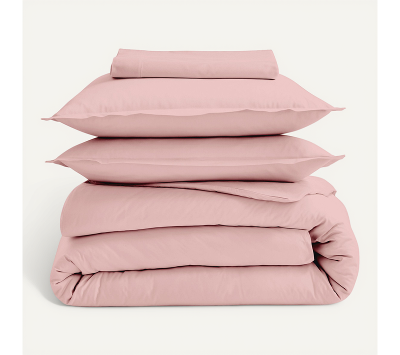 Drap-housse Percale De Coton Uni Bonnet 40 Cm - 140x190 Cm - Rose
