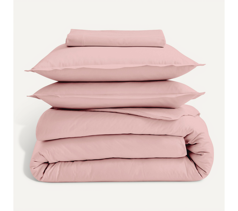 Drap-housse Percale De Coton Uni Bonnet 40 Cm - 140x200 Cm - Rose