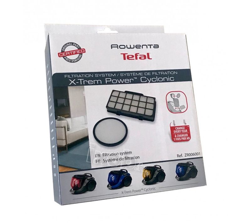 Kit De Filtration  Zr006001 Pour Aspirateur Rowenta Silence Force Cyclonic, X Trem Power Cyclo [...]