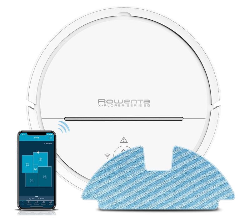 Aspirateur Robot/laveur Connecté Programmable X-Plorer 80 - Rr7747wh