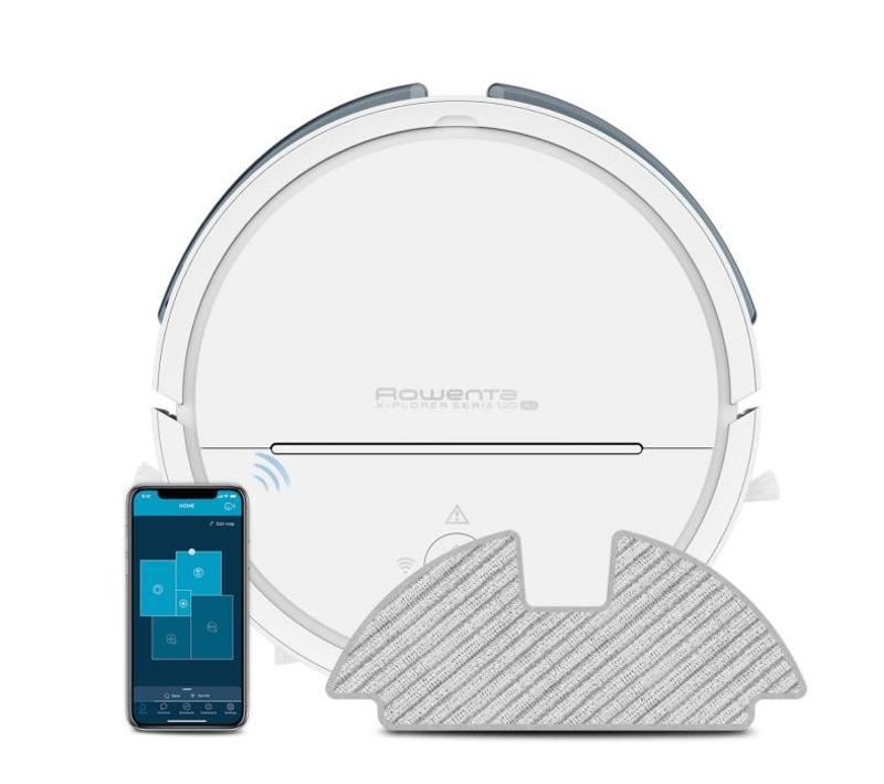 Aspirateur Robot Laveur Rr7877wh - Navigation Intelligente - Laser + Caméra - X-plorer Serie 120 Ai