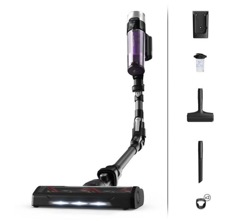 Aspirateur Balai Sans Fil - Rh2038wo - Tube Flexible - Autonomie 45 Min - X-force Flex 9.60 Allergy