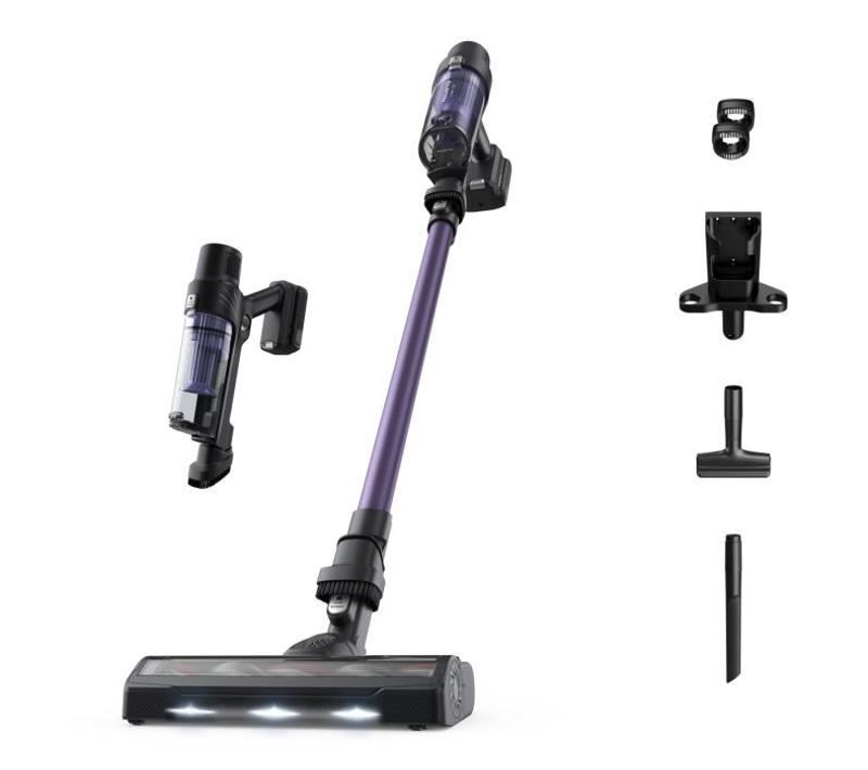 Aspirateur Balai Sans Fil, Bac 0,44 L, Autonomie Jusqu'a 45 Min, Batterie Amovible Lithium-ion 18v