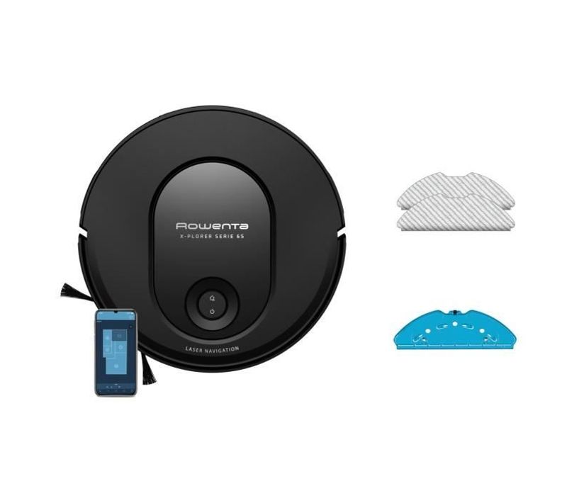 X-plorer Serie 65 Robot Aspirateur Laveur, Technologie Laser, Nettoyage Méthodique
