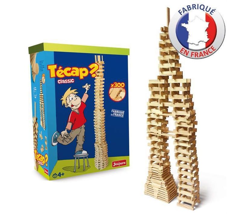 Jeu De Construction 300 Planchettes En Bois Tecap Classic