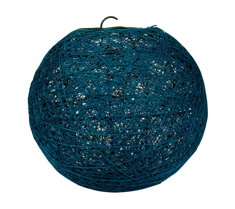 Suspension boule D. 20 cm OSTARIA Bleue canard