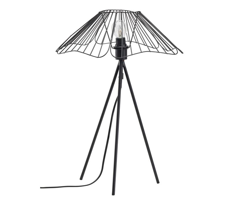 Lampe Filaire H. 49,5 cm HIBISCUS Noire