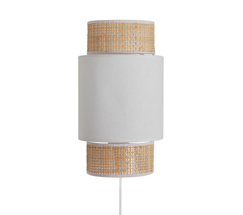 Applique Tisso Blanche et Naturel