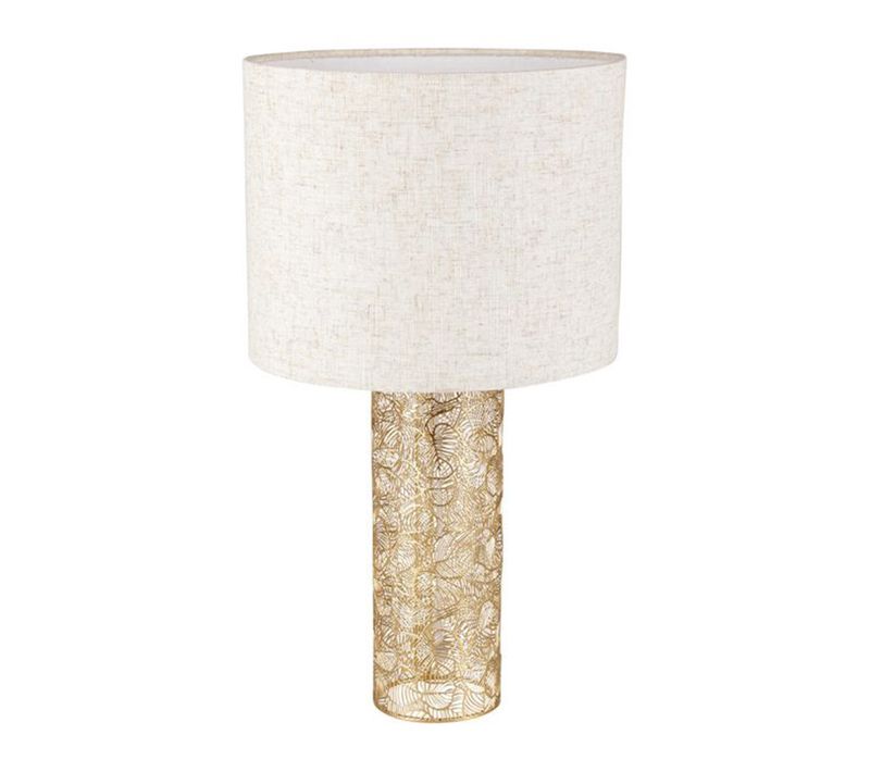Lampe Métal Doré Ajouré Calathéa Ostaria