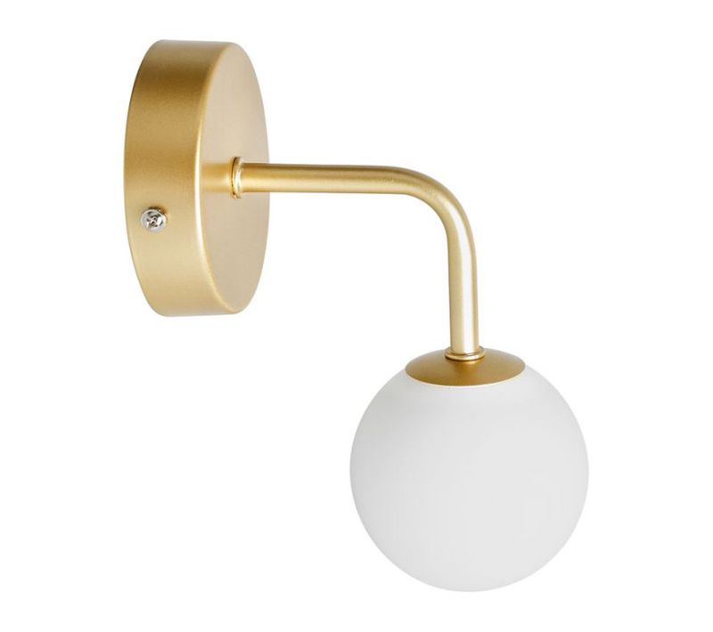 Spot Patère Doré Boule En Verre Bilbao Ostaria