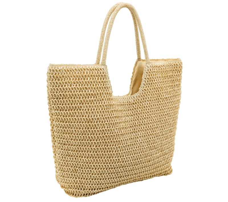 Sac Cabas Tressé Naturel