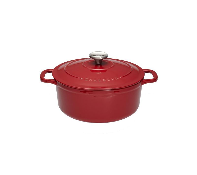 Cocotte Ronde 18 Cm Rouge En Fonte émaillée