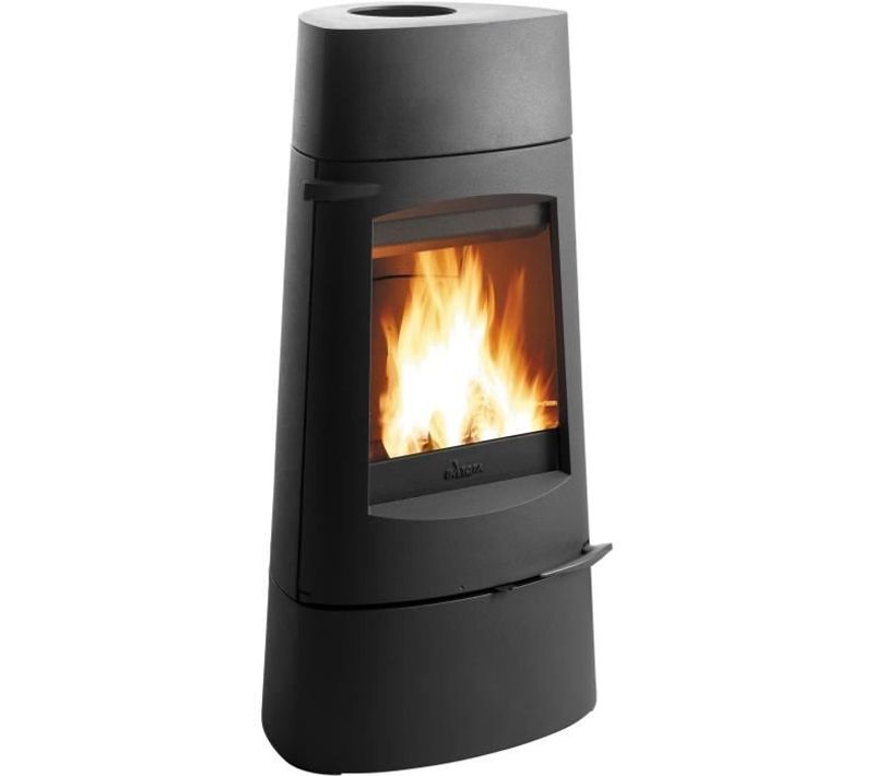 Poele à Bois - Invicta Aratos - Fonte - 8 Kw - Bûches 40 Cm