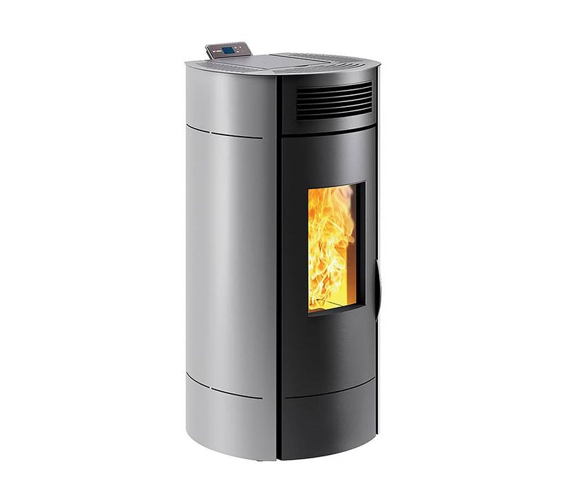 Poêle à Granulés Lodi 10 Wi-fi – Poêle à Pellets - 3 à 9,5 Kw - Gris