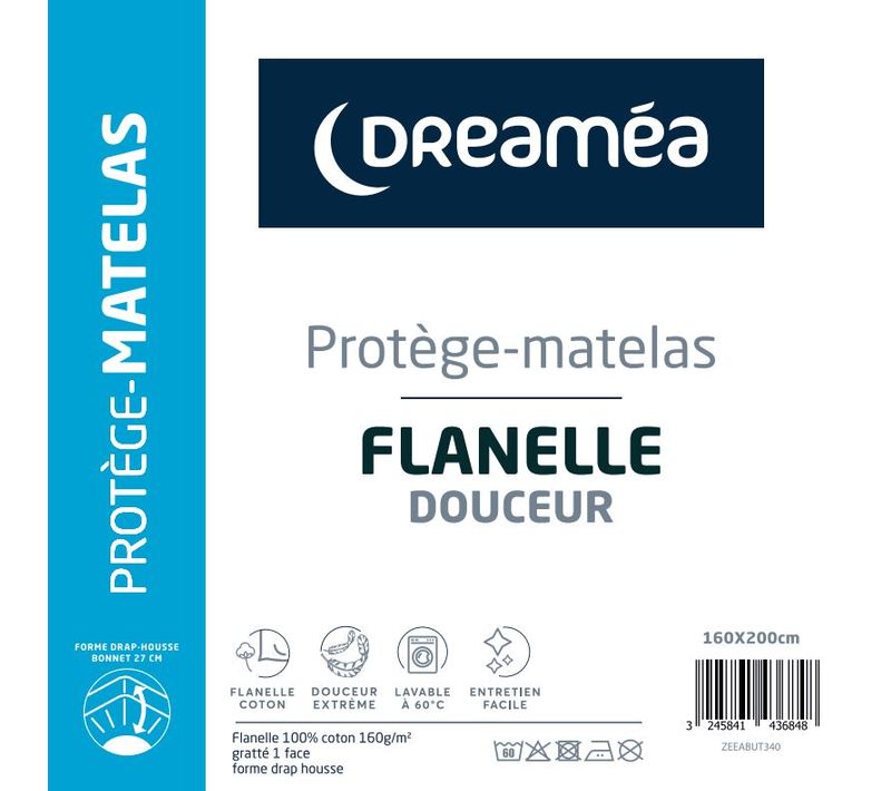 Protège matelas 160x200 cm DREAMEA TENDRESSE