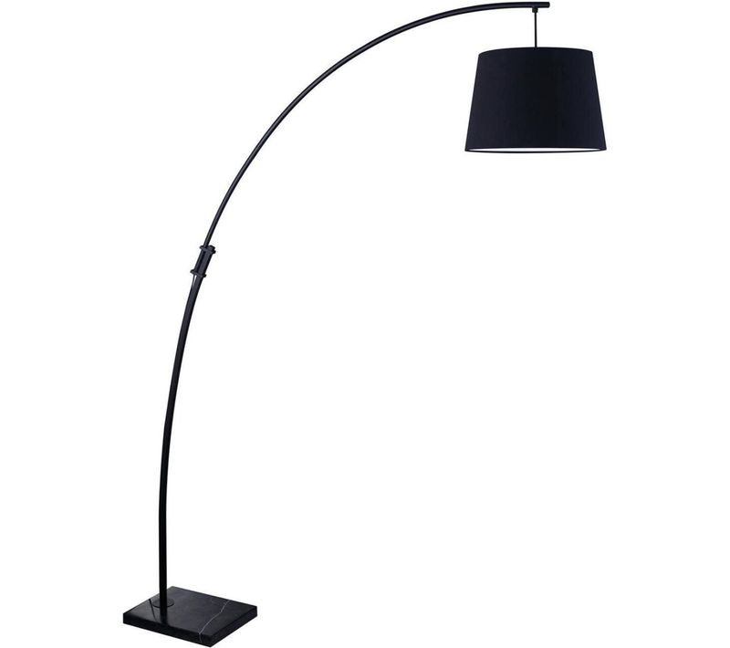 Lampadaire Arc Design "missoula" 188cm Noir