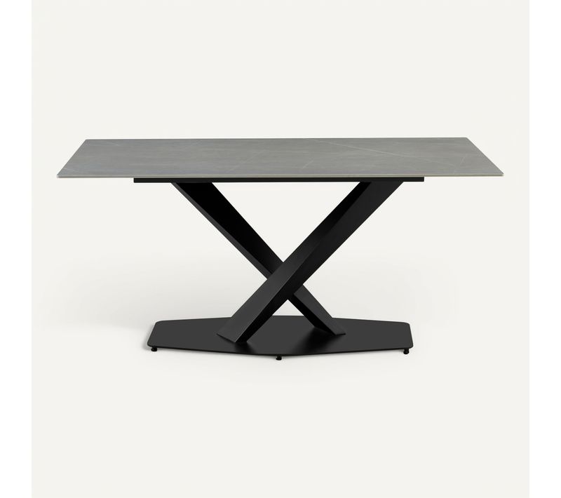 Table céramique L. 160 ELLA Gris clair