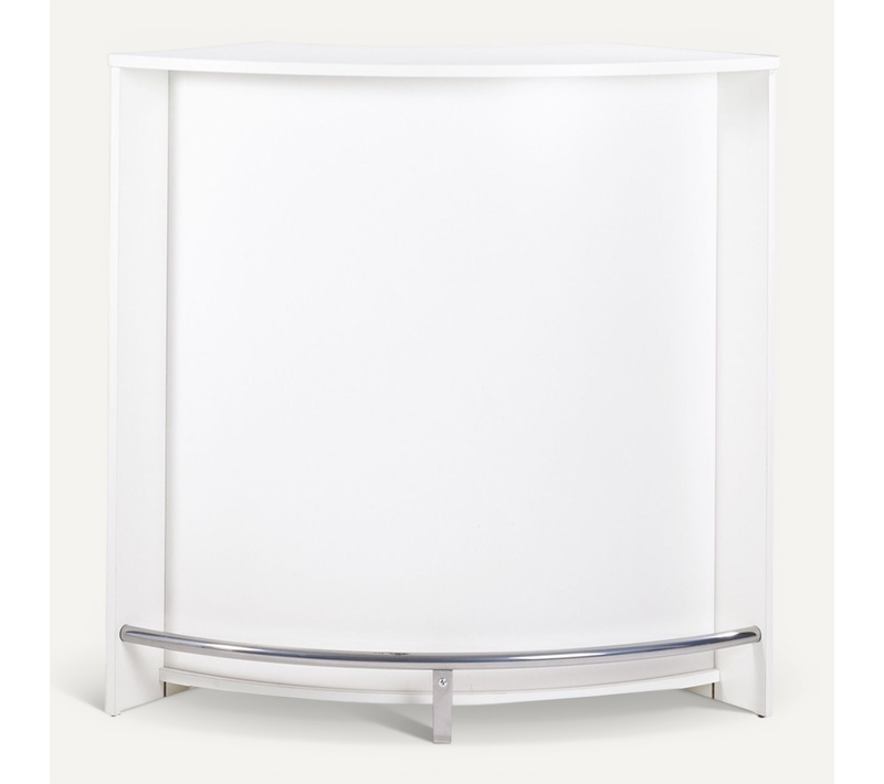 Meuble Bar Comptoir Cuisine Blanc 107 Cm - Coloris: Blanc