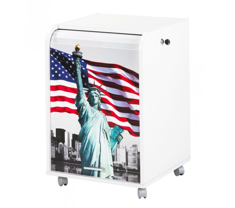 Caisson De Bureau Blanc 2 Tiroirs - Coloris: Liberté 505