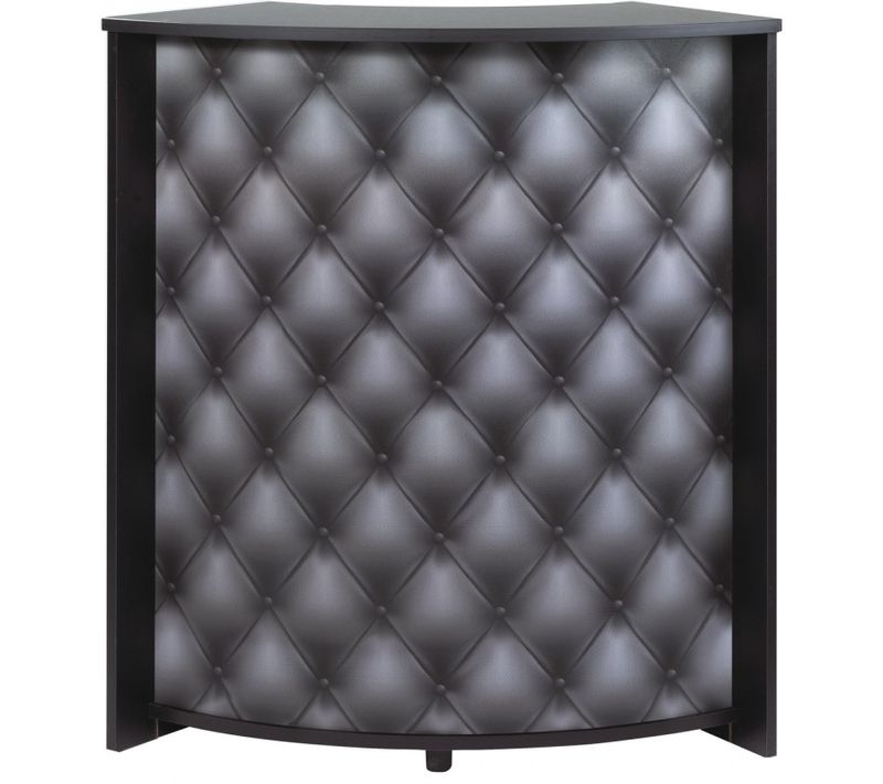 Meuble-comptoir Bar 96 Cm Noir 3 Niches - Coloris: Capitons 911