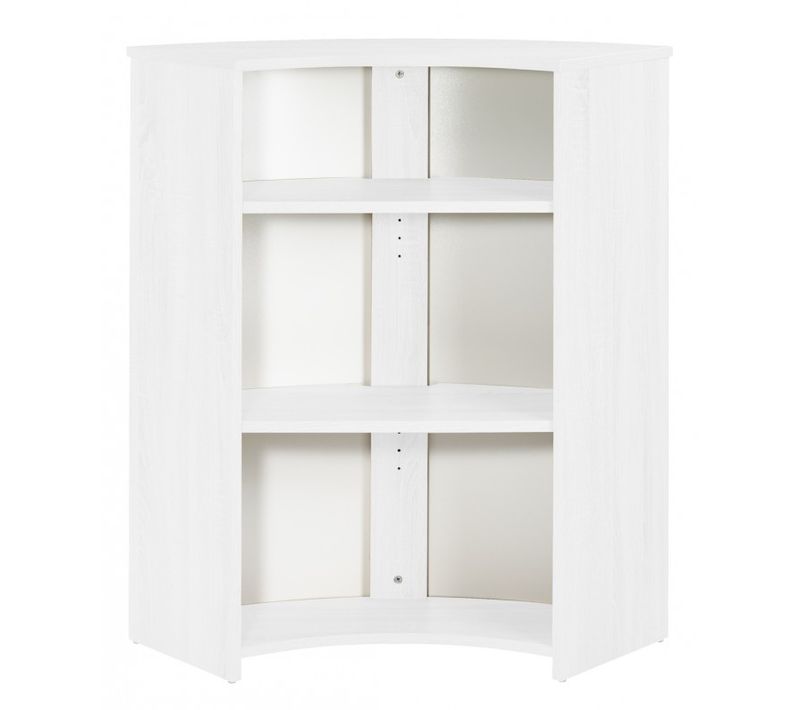Meuble Comptoir Bar 96 Cm Blanc 3 Niches - Coloris: Capitons 911