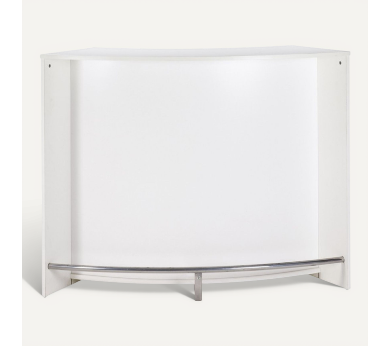 Meuble Bar, Meuble Comptoir Blanc 135 Cm - Coloris: Blanc