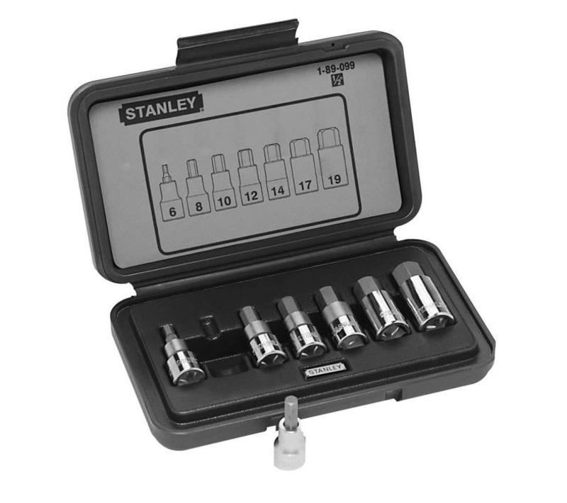 Coffret À Douilles 6 Pans Torx 1/2 - 1-89-099 - Jeu De 7 Pièces