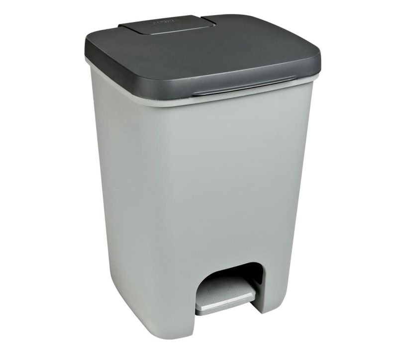 Poubelle à Pédale Essentials 20 L Gris Clair