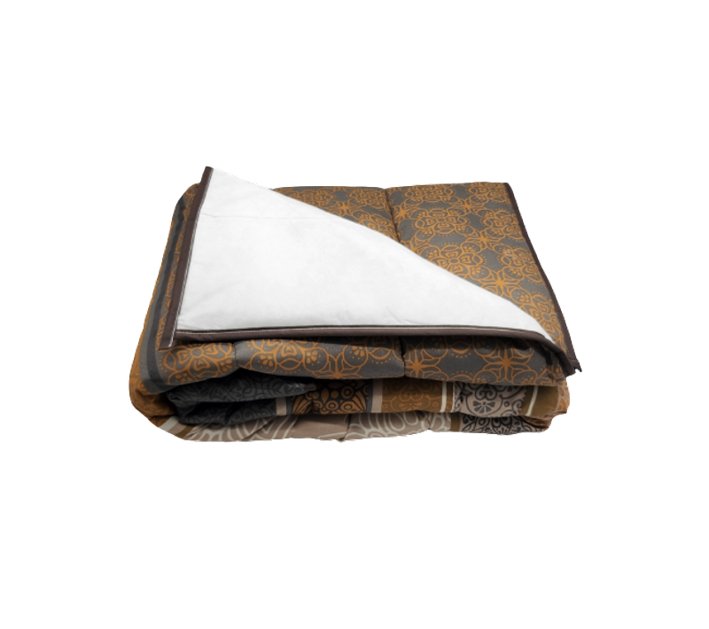 Couette Légère Imprimée Tomiris/non Tissé Blanc - 1 Personne 140x200 - Legere