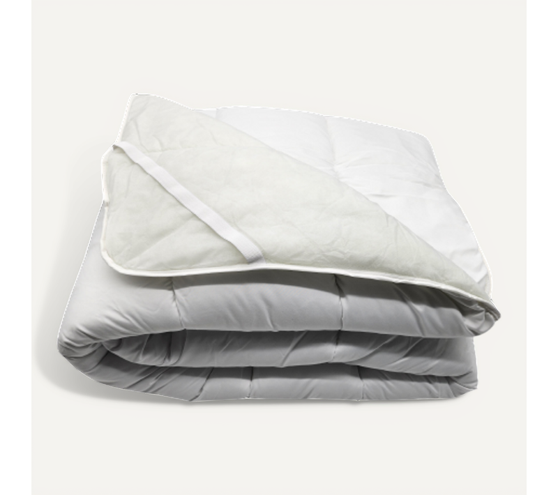 Surmatelas Moelleux Anti Moustiques/non Tissé Blanc - 2 Personnes 160x200 - Moelleux