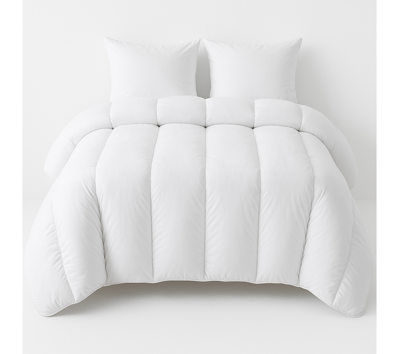 Couette Ultra Chaude Grand Froid Microfibre Blanche - 1 Ou 2 Personnes 200 X 200