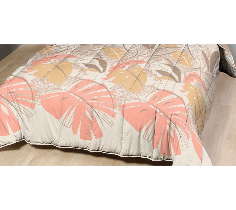 Couette Légère Imprimée Natfeuille - 1 Ou 2 Personnes 200x200 - Légère