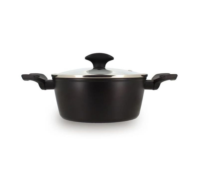 Faitout 20 Cm - Aluminium Forgé 2 L, Revêtement Céramique Antiadhésif, Induction