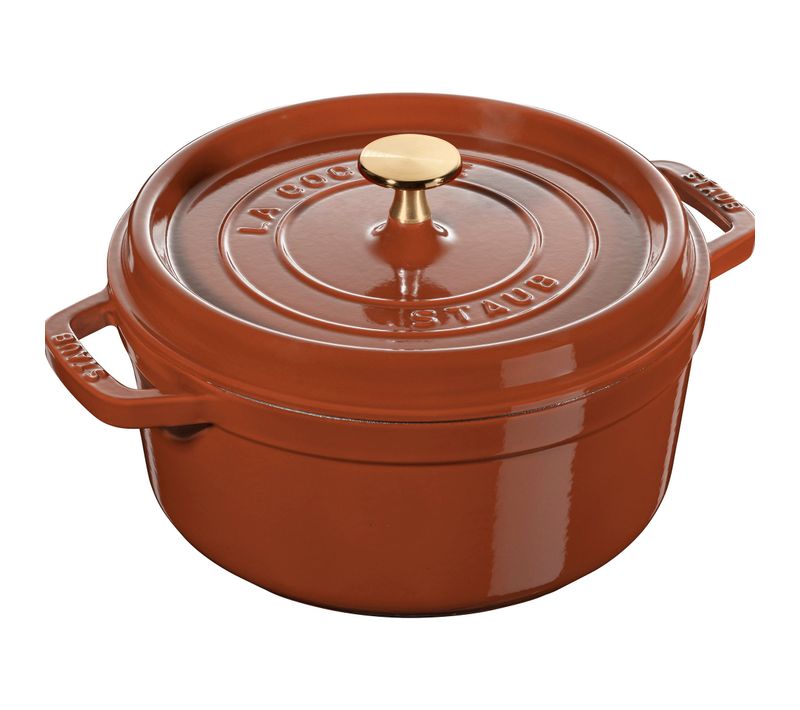 Cocotte 20 Cm, Rond(e), Cannelle, Fonte