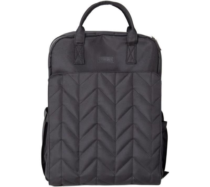 Sac à Langer - Forme Sac à Dos - Matelassé - Noir