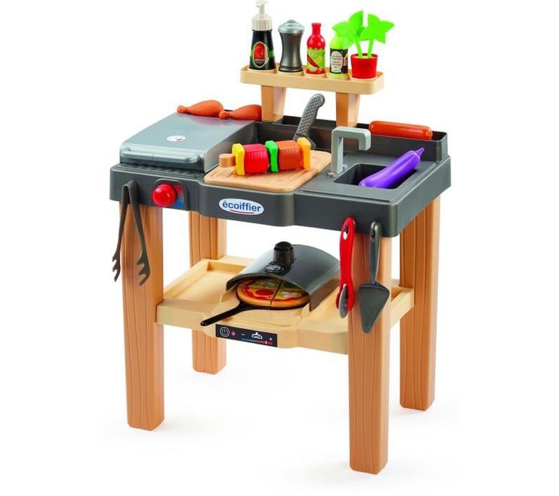 Cuisine D'été Enfant Avec Four à Pizza Et Plancha - 18 Mois+